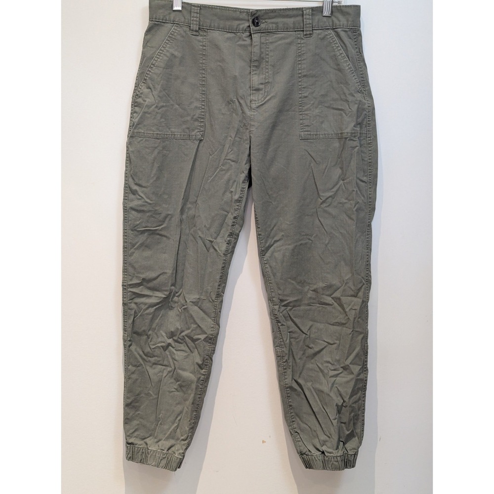 Eddie Bauer Adventurer Womens Size 8 Stretch‎ Ripstop Ankle Green Jogger Pants